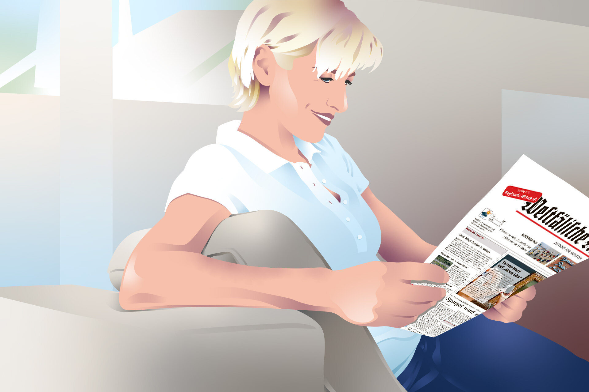 Gedruckte Zeitung Lesefreude 60% günstiger