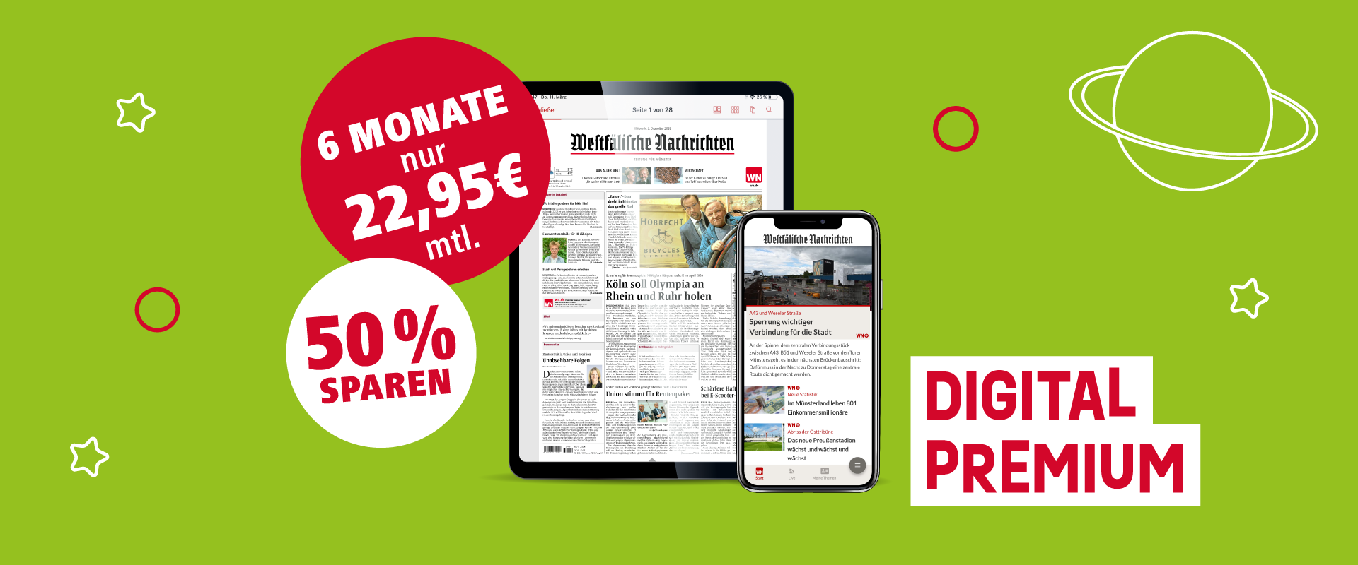 6 Monate Digital Premium